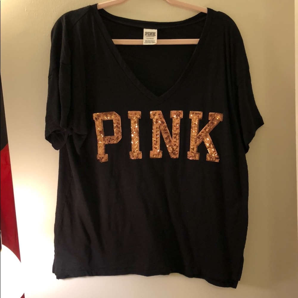 VS Pink sequin top